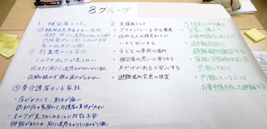 発表内容をまとめた模造紙