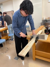 【作業療法学専攻】作業科学Ⅱ：木工を通して“作業”について考えました