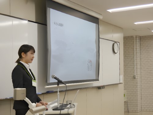 介護実習報告の様子