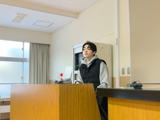 体験談を語る4年生