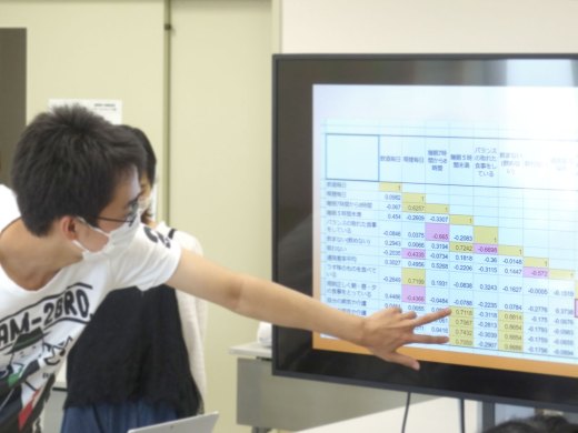 熱の入った説明の様子