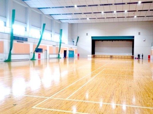 会場の体育館