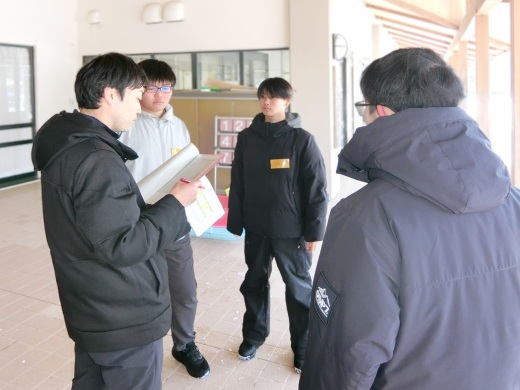 はじめに事務局から諸注意を聞きました