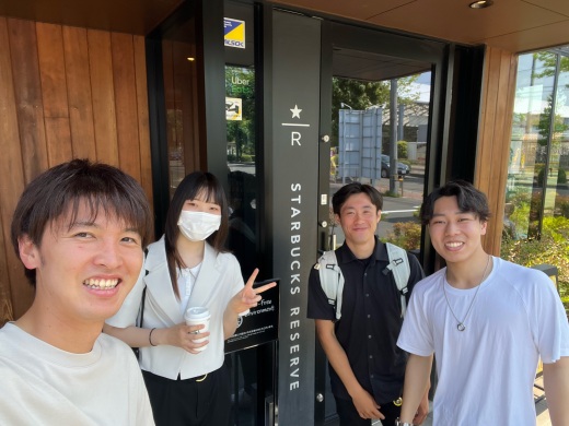 Cチーム：大和町役場訪問（カフェでお話を伺いました）