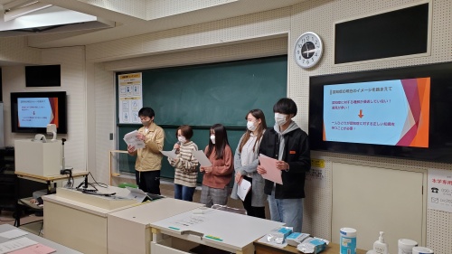 グループでのプレゼンテーションの様子