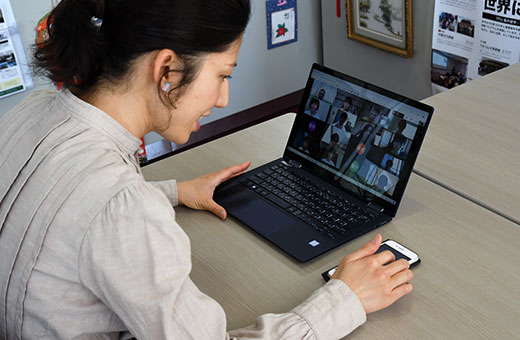 オンライン授業 進行中 東北福祉大学