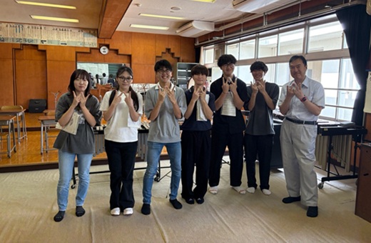 【教育学科】小学校に演奏の指導をしました（渡会ゼミ）