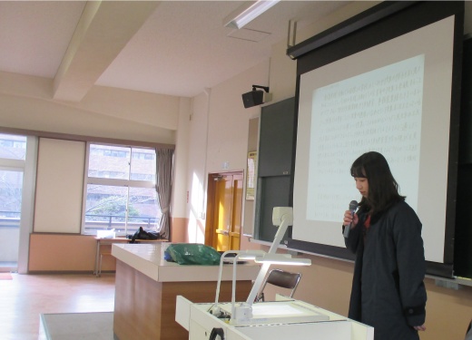 代表学生の発表