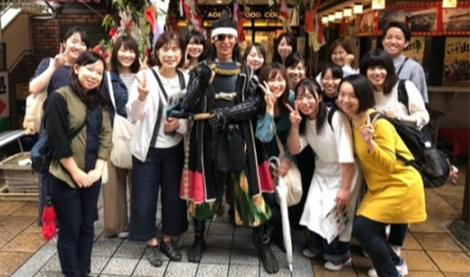 伊達武将隊メンバーとパチリ