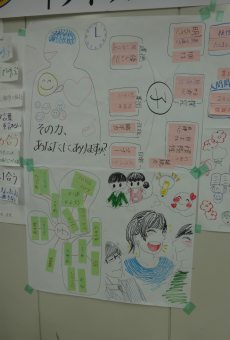 ポスター作成・ポスタークルーズ。自分達が作成したポスターを短時間で説明するのは意外と難しかったです