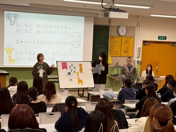 高野ゼミ パネルシアター「ねこのお医者さん」