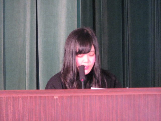 教育学科4年生　佐藤瑠華さん