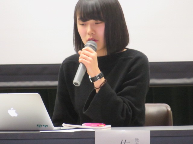 教育学科4年生　佐藤友紀さん