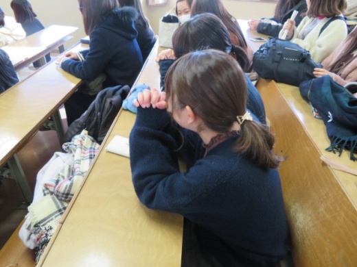 合格発表前の1年生の様子