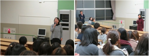 バンビの森保育園園長壱岐美津子先生、ふたば保育園宮崎礼子先生