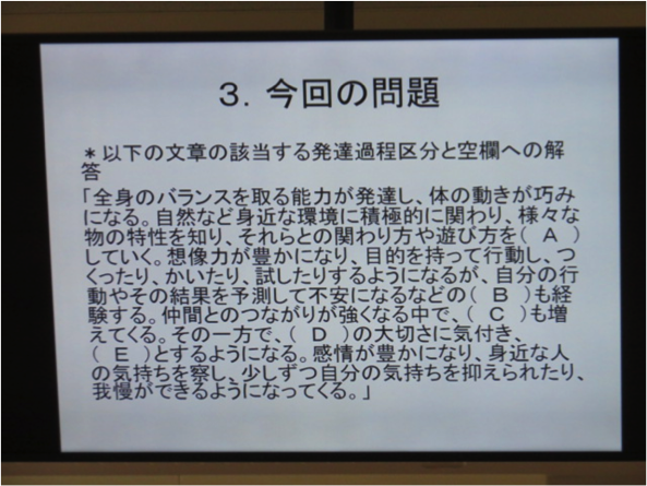 発達ミニレクチャーの問題