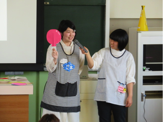 ペープサートを実演していただきました！