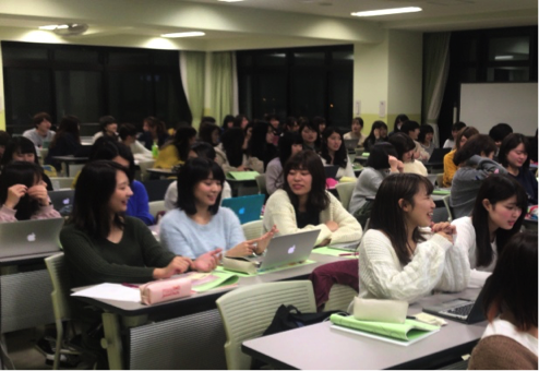 ペアワークをする全体の様子