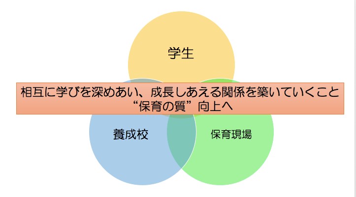 保育質向上について図で表したスライド