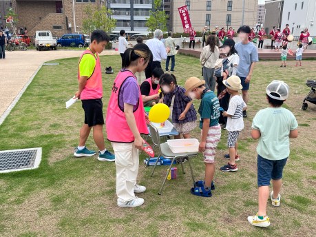 住民交流イベントで「プレーパーク」「流しそうめん」を実施！