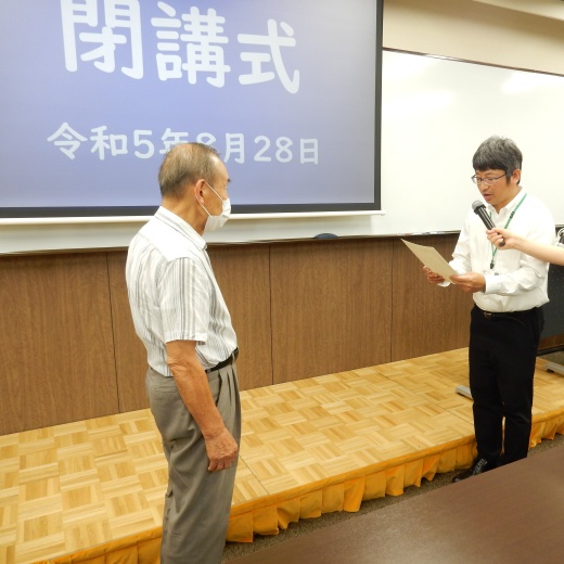 受講生で最高齢89歳!とてもお元気です!
