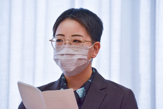 代表で挨拶する木村さん