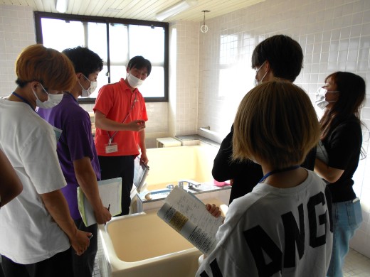 在宅生活に向けた入浴の練習も欠かせない