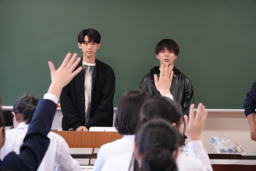 学生インタビューの様子