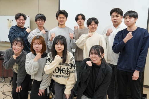 参加した産業福祉マネジメント学科森ゼミの学生たち