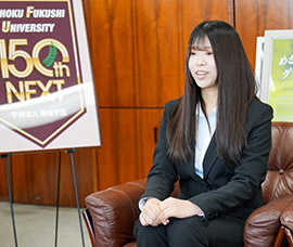 東京2025デフリンピック女子ボウリング競技日本代表内定・佐藤杏奈さんが学長報告