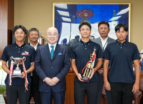 第5回全日本大学軟式野球選抜大会 日本一、学長優勝報告（軟式野球部）