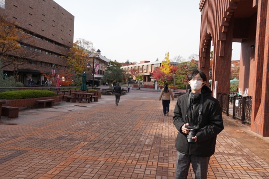 いい風景を探して…（田原悠惺さん撮影）