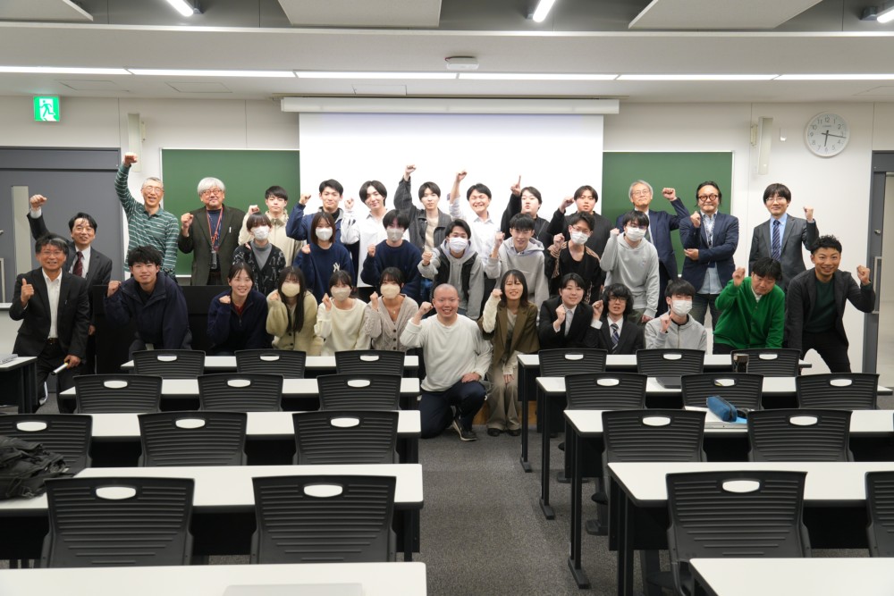 参加した東北学院大学、東北工業大学、宮城大学、東北福祉大学の学生メンバー