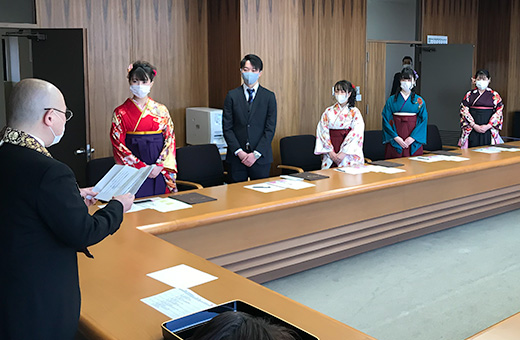 実学臨床教育修了証書授与式が行われました