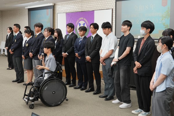 障がい学生サポートチームの日下くんによる活動報告