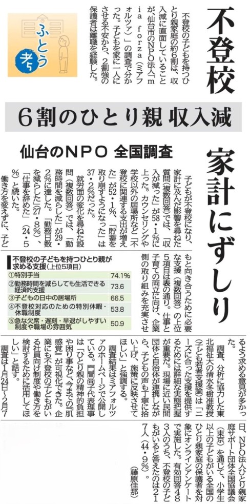【新聞掲載情報】社会福祉学科・清水冬樹准教授への取材記事掲載（河北新報）