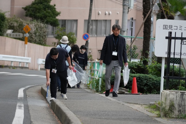 キャンパス周辺で第3回地域清掃活動を実施—国見祭を前に環境美化を推進—