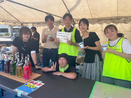 野田村商工会青年部のみなさんと一緒に「かき氷」の販売を行いました
