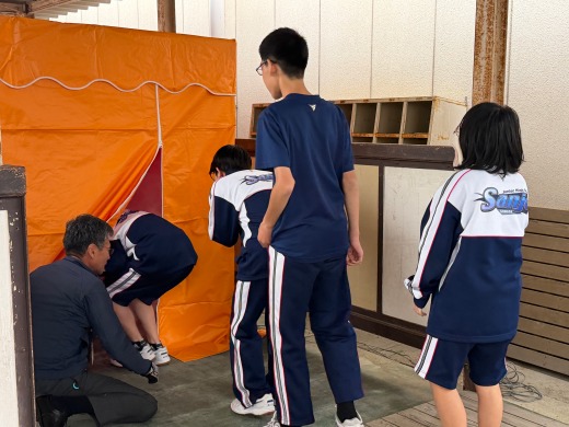 濃煙体験訓練の様子