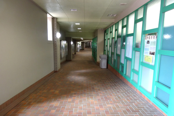 4.通路を進み、けやきホール入口付近を左にお進みください。