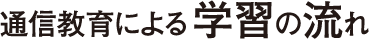 t通信教育による学習の流れ