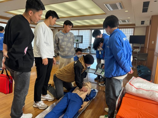 大会前日に神戸学院大学と合同練習会を実施しました。