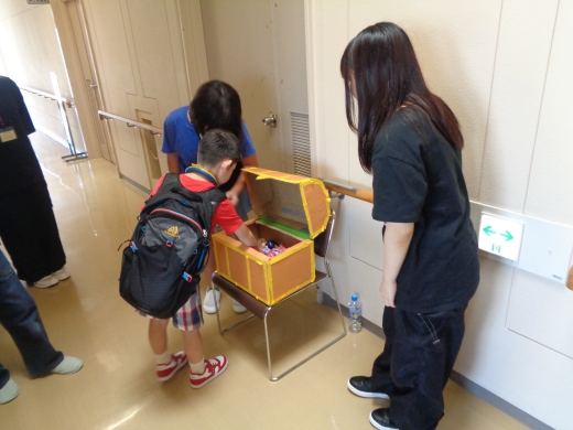 ゴールしたら参加賞をプレゼント。