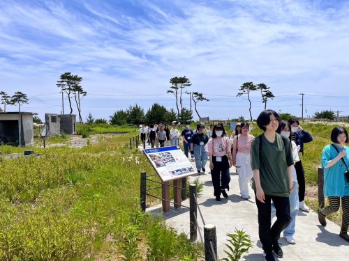 深沼・荒浜エリアでのワークショップの様子①