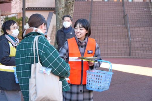 学内で闇バイト防止の防犯キャンペーンを行いました！