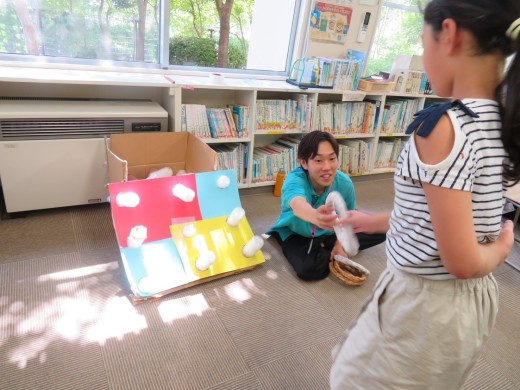 輪投げコーナーの様子