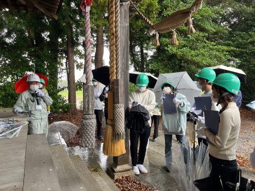 中間貯蔵施設内の神社で例大祭が復活したそうです。
