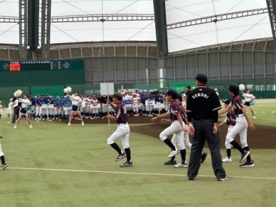 開会式での選手入場