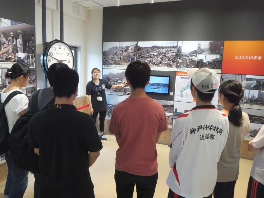 被災地見学の様子①